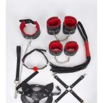 8 Parçalı Kırmızı Fetiş Set