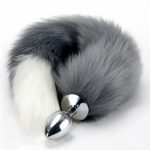 Anal Tilki Kuyruğu Gri Beyaz