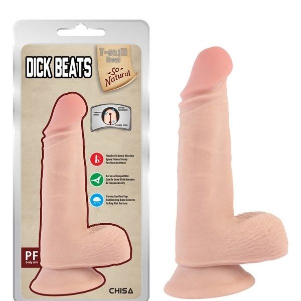 Dick Beats 18cm Kıkırdaklı Gerçekçi Dildo