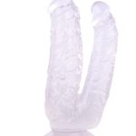 19cm Beyaz Çiftli Dildo No:76