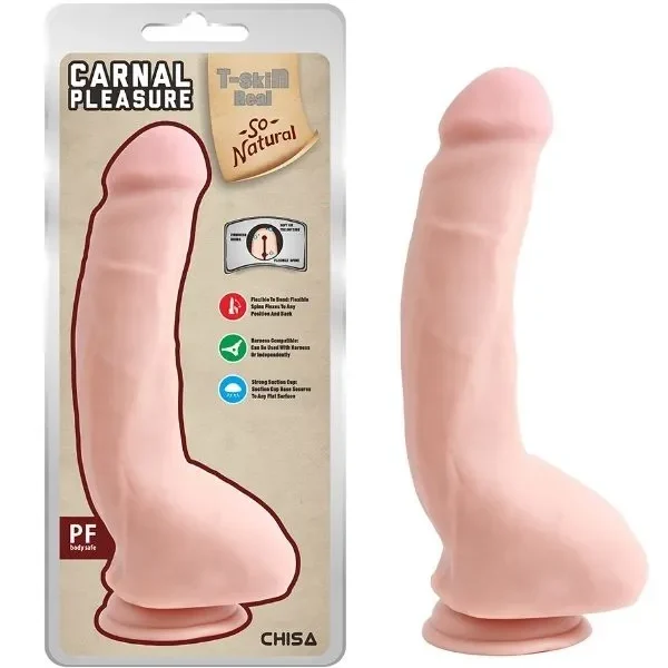 Carnal Pleasure 23.5cm Kıkırdaklı Gerçekçi Dildo