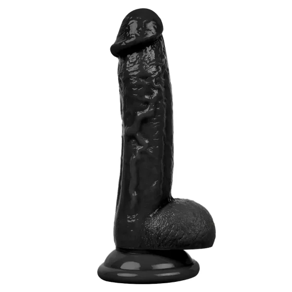 Censan 19Cm Gerçekçi Siyah Dildo Yapay Penis