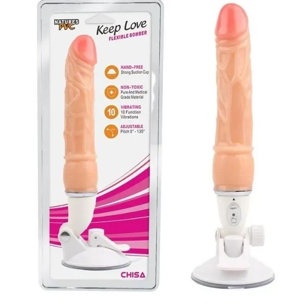 Censan Chisa Keep Love Flexible Bomber 9.9 Inç 25 Cm Vantuzlu Vibratör