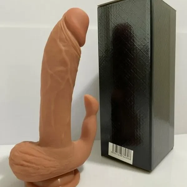 CENSAN Kılitoris Uyarımlı Çift Katmanlı Premium Dildo