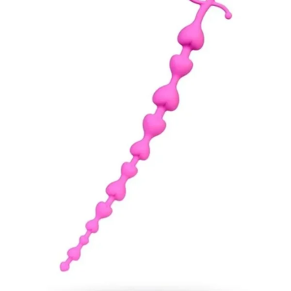 Gizemli Oda Long Sweety anal Zinciri silikon pembe 34 cm  2,7 cm
