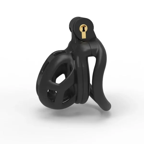 Gizemli Oda Siyah Ayarlanabilir Metal Penis Kafesi S Beden