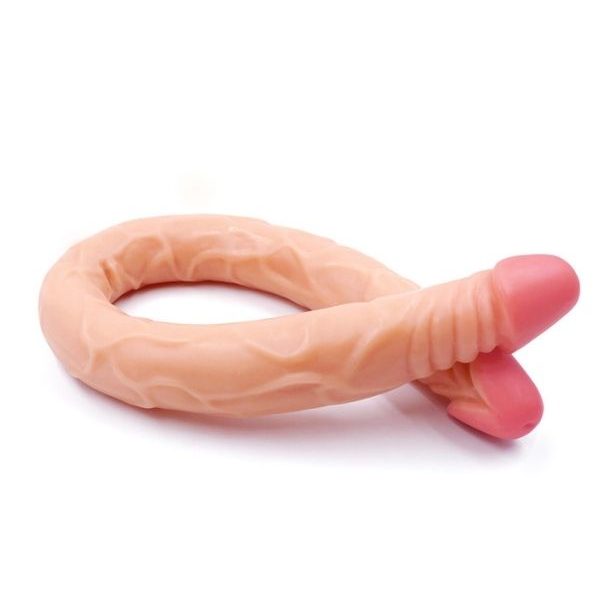 Censan Ten Rengi 55 Cm Çift Taraflı Dildo Model No:1034