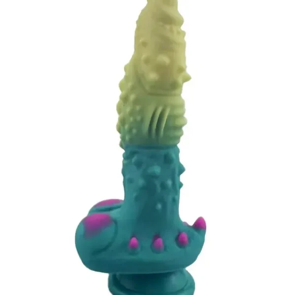 Gizemli Oda Yeşil Mavi Canavar Dildo Model 2