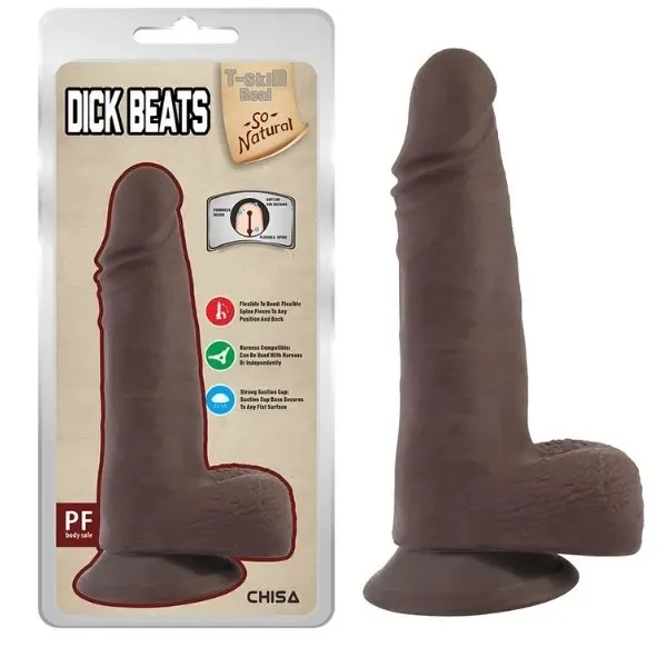 Dick Beats Melez 18Cm Kıkırdaklı Gerçekçi Dildo