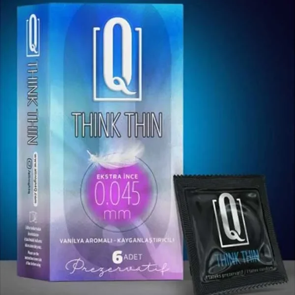 Q THİNK THİN 6&apos;LI EKSTRA İNCE PREZERVATİF
