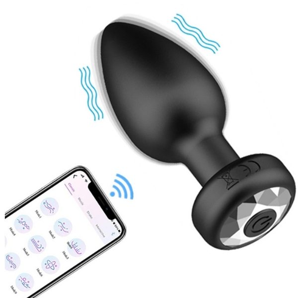 Censan Telefon Kontrollü Titreşimli Anal Plug 1