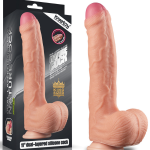 11 İnç Dual Layer Platinum Silicone Cock