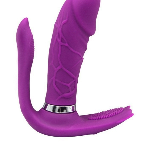 Gizemli Oda 3’ü 1 Arada Uzaktan Kumandalı Giyilebilir Clitoris ve G-Spot Titreşimli Vibratör