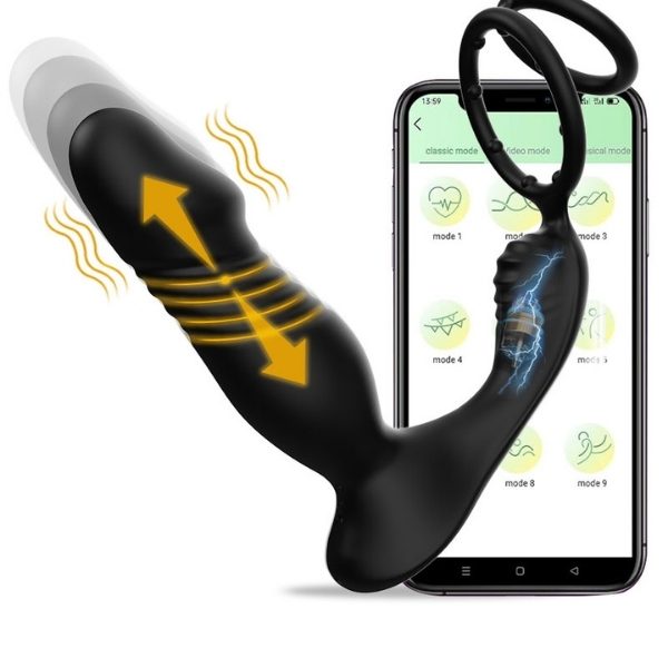 Gizemli Oda 5in1 Telefon Kontrollü Titreşimli İleri Geri Vibratör