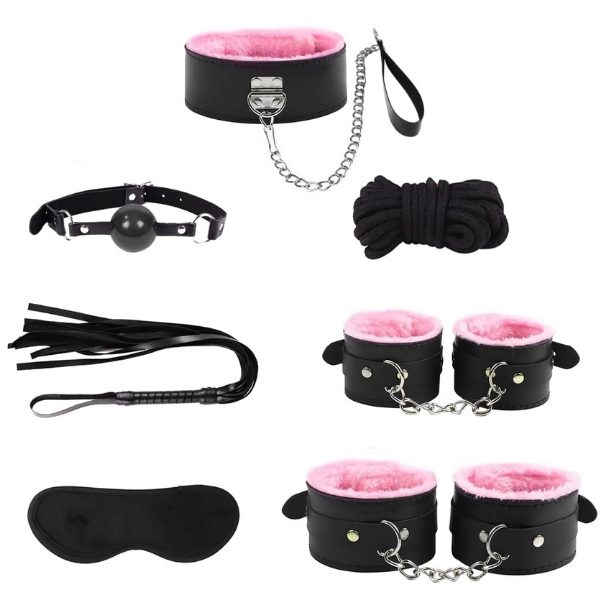 Censan 7 Parçalı Fetiş Set Pembe