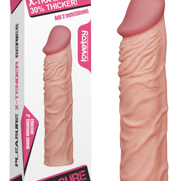 Gizemli Oda Add 2" Pleasure X Tender Penis Sleeve Flesh