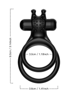 Çift Halkalı Manyetik Şarjlı Penis ve Testis Halkası – Klitoris Uyarıcılı, Suya Dayanıklı, Çiftler İçin Tasarlanmış Titreşimli Model - Görsel 2