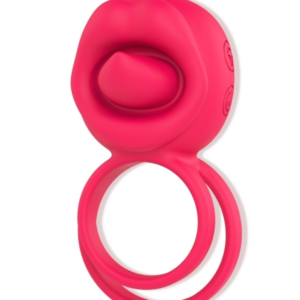 Gizemli Oda Çift Halkalı Şarjlı Titreşimli Penis Halkası – Esnek Silikon, Geciktirici ve Klitoris Uyarıcılı