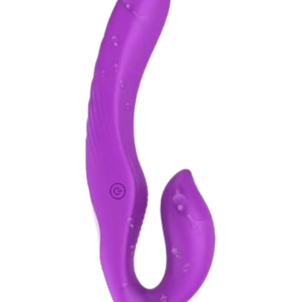 Gizemli Oda Çift Titreşim Motorlu Strapless Giyilebilir Çift Taraflı Vibratör – 180° Bükülebilir, IPX7 Su Geçirmez