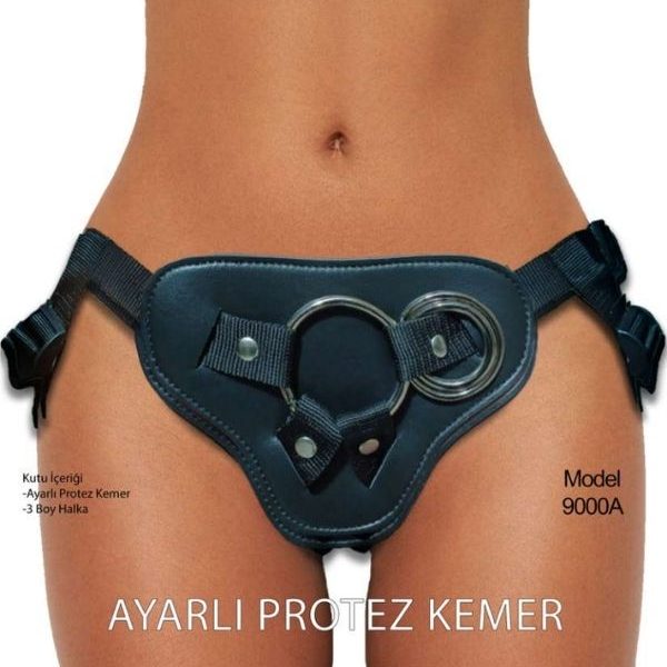 Gizemli Oda Forjin Ayarlanabilir 3 Halkalı Belden Bağlama Kemeri Siyah