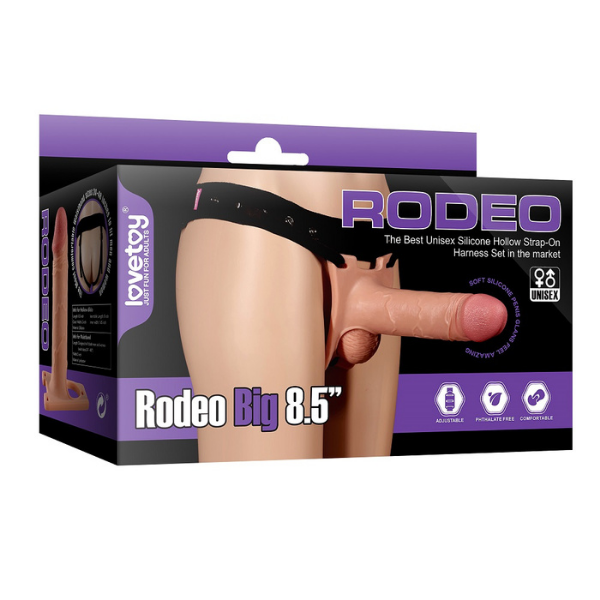 Gizemli Oda Ingen Rodeo Hollow Big Strapon Set 8.5 inç