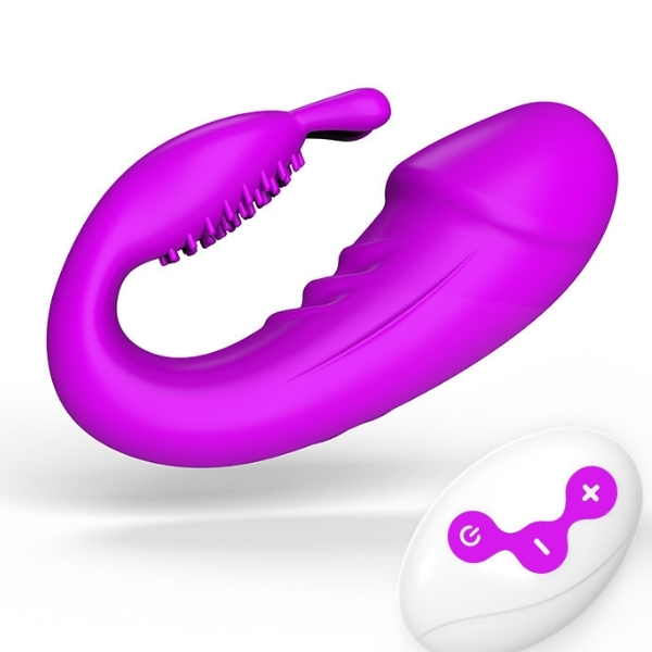 Gizemli Oda Kablosuz Kumandalı Şarjlı 2 in 1 Giyilebilir Rabbit Mini Vibratör