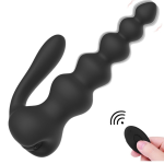 Neue 10 Fonksiyonlu Titreşimli Anal Boncuklu Plug – Kablosuz Kumandalı