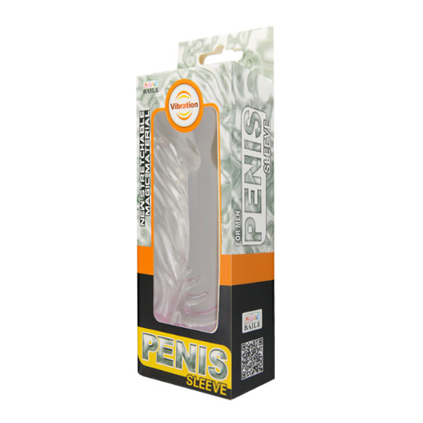 Gizemli Oda New Stretchable Magic Material Titreşimli Klitoris Uyarıcılı Şeffaf Penis Kılıfı