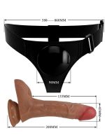 Oher Fışkırtmalı & Titreşimli Belden Bağlamalı Dildo Vibratör - Görsel 2