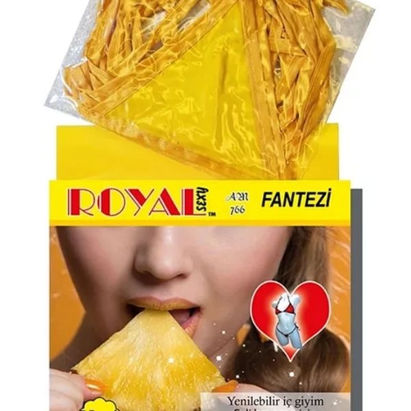 Royal Yenilebilir Tanga Sütyen Ananas Aromalı