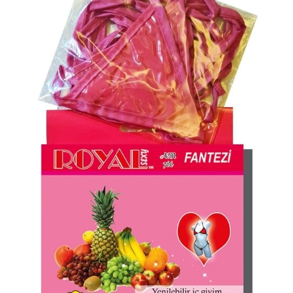 Royal Yenilebilir Tanga Sütyen Karışık Meyve Aromalı