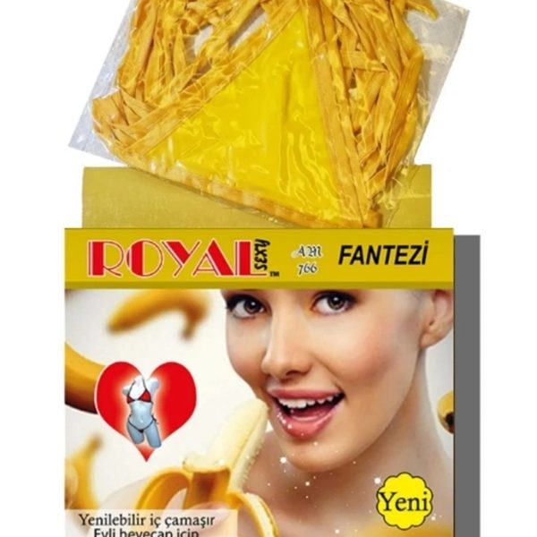 Royal Yenilebilir Tanga Sütyen Muz Aromalı