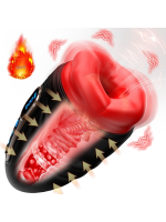 Şarjlı Isıtmalı ve Titreşimli Silikon Dudak Girişli Otomatik Oral Mastürbatör - Görsel 3