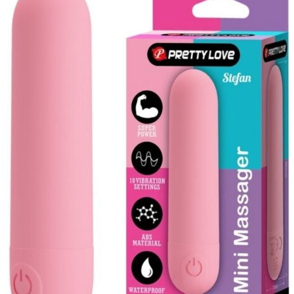Censan Stefan Mini Massager Bullet Vibratör Pembe