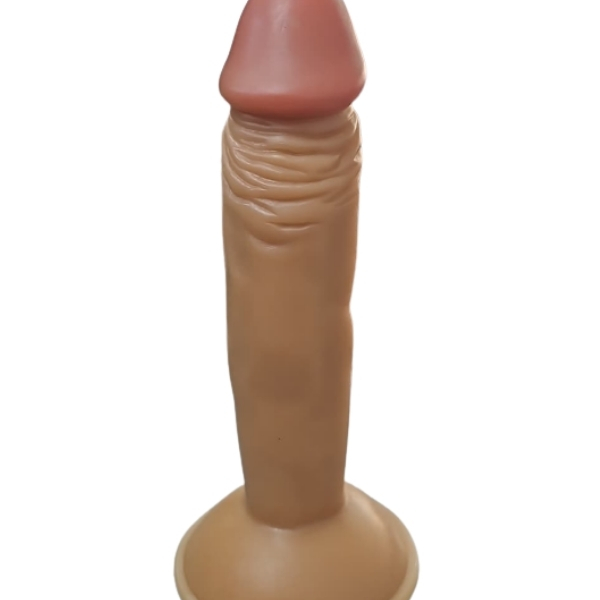 Gerçekçi Testissiz Melez Dildo 18 cm