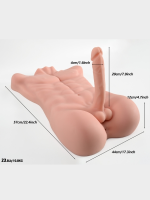 Gerçekçi 11.3 Kg Yarım Vücut Erkek Penis Mastürbatör - Görsel 2