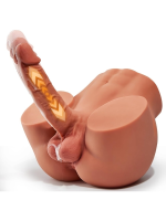 Gerçekçi İleri Geri Haraketli Titreşimli 5 Kg Kalça V Dildo Mastürbatör