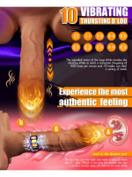 Gerçekçi İleri Geri Haraketli Titreşimli 5 Kg Kalça V Dildo Mastürbatör - Görsel 4