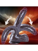 26 cm Black Giant XXL Gerçekçi Silikon Dildo – Güçlü Vakum Tabanlı, Kalın ve Esnek Tasarım - Görsel 3